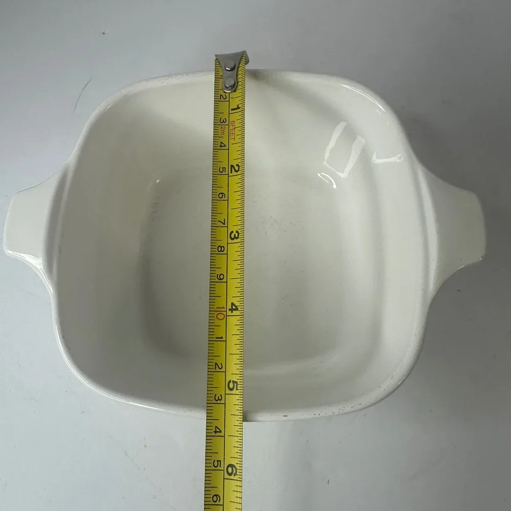 Vintage Corning Ware Spice O Life P-43-B 2 3/4 Cup Casserole Dish White Square